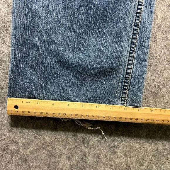 Levi Strauss Signature Bootcut Jeans Light Wash Denim Misses 16 Medium - Picture 5 of 9